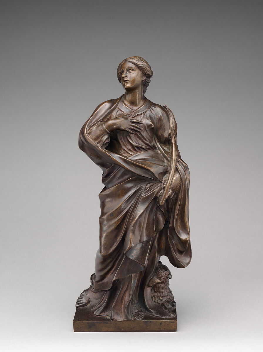 Saint Agnes, Gian Lorenzo Bernini  Italian, Bronze, Italian, Rome