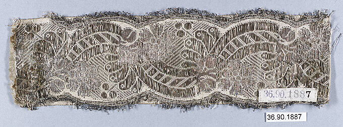 Galloon, Silk and metal thread, European