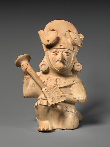 Stirrup spout bottle with bird warrior