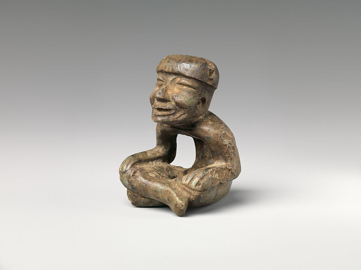 Seated Figure, Stone, Teotihuacan