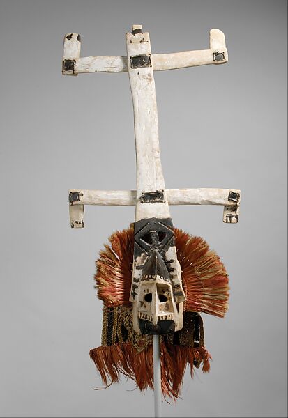 Imina kanaga (kanaga face mask), Dogon artist, Wood, fiber, hide, mineral pigments, Dogon peoples 