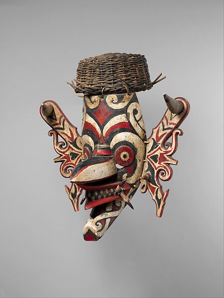 Hudoq (mask), Kenyah or Kayan artist, Wood, paint, fiber, Kenyah or Kayan peoples