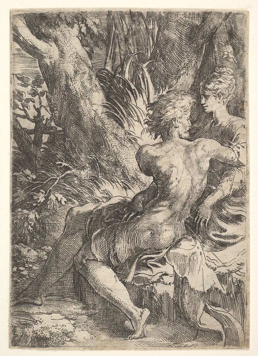 The Lovers, Parmigianino (Girolamo Francesco Maria Mazzola)  Italian, Etching; second state of two