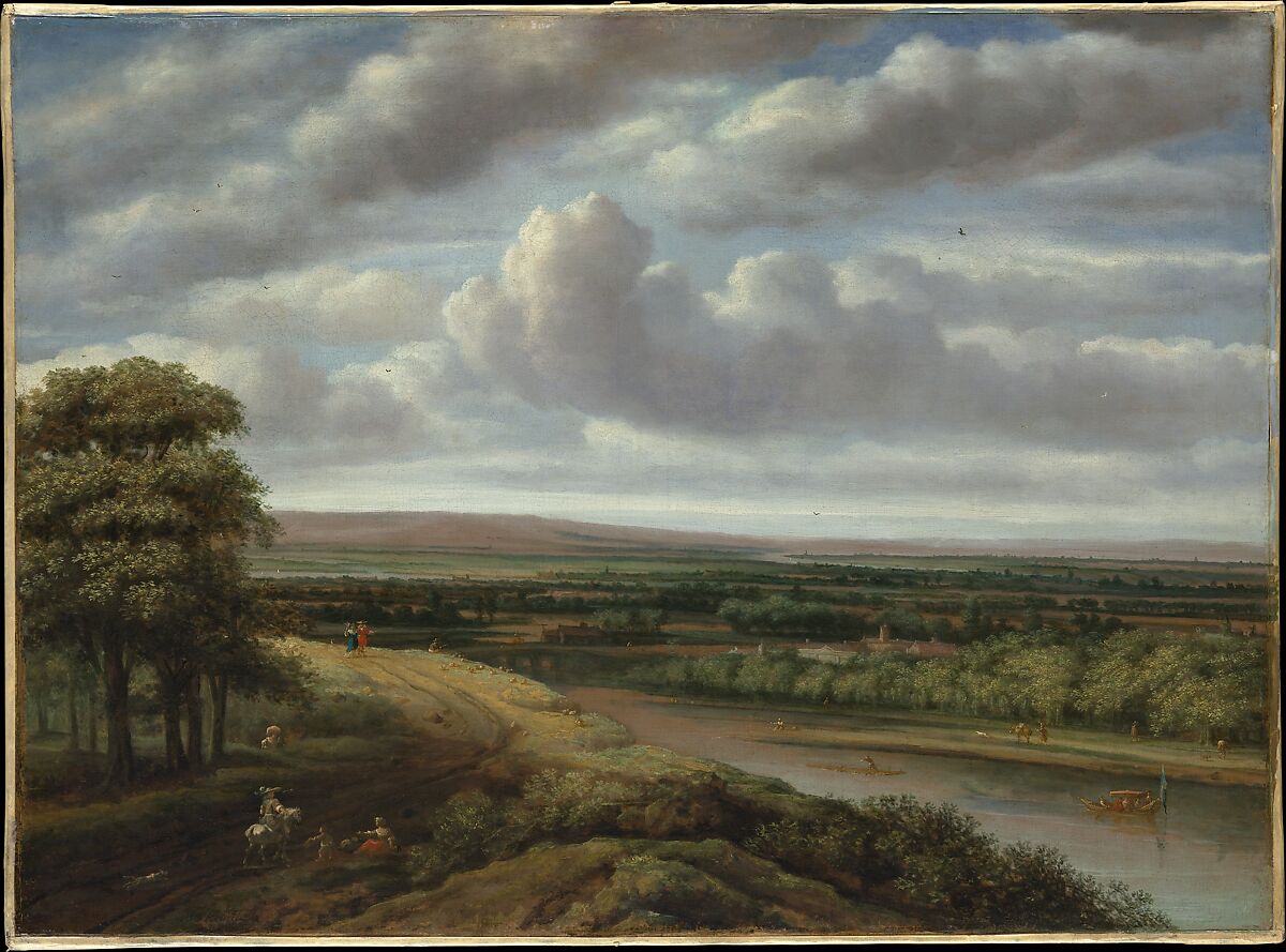An Extensive Wooded Landscape, Philips Koninck  Dutch, Oil on canvas