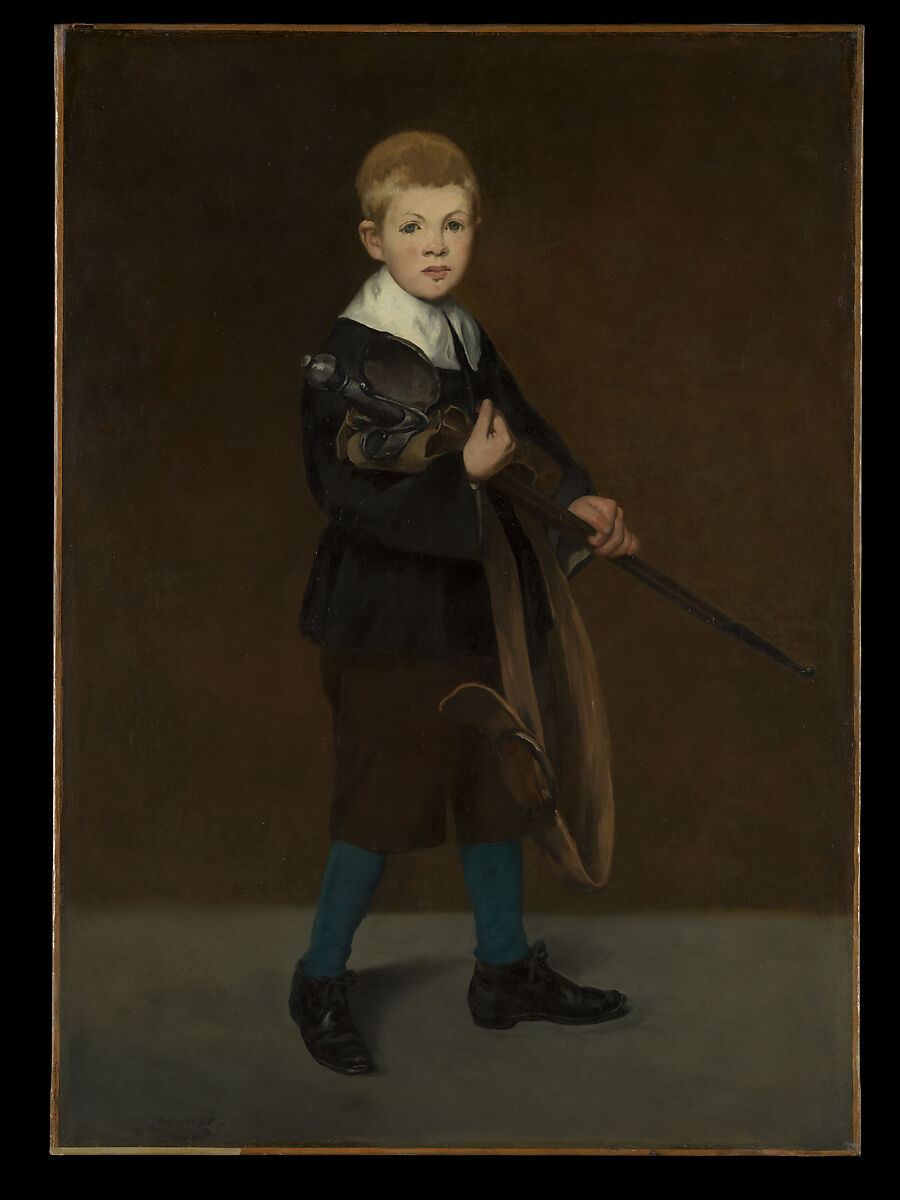 Boy with a Sword, Edouard Manet  French, Oil on canvas