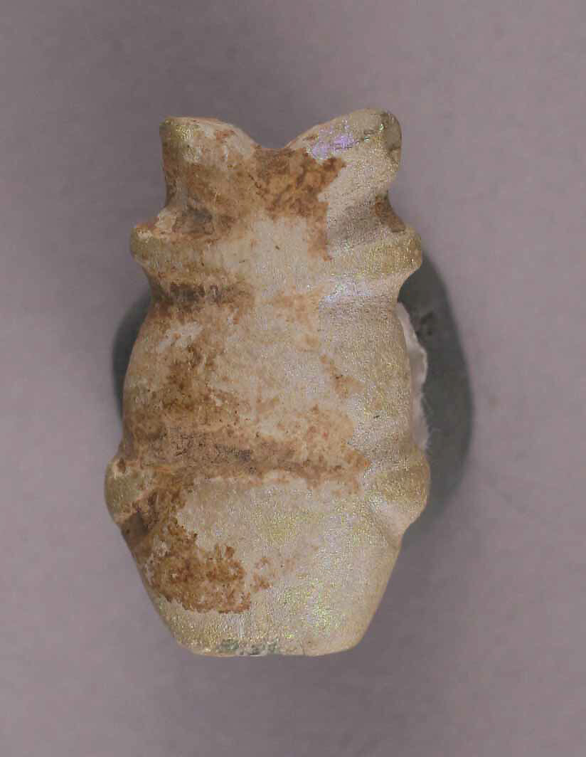 Bead, Glass; cut and drilled 