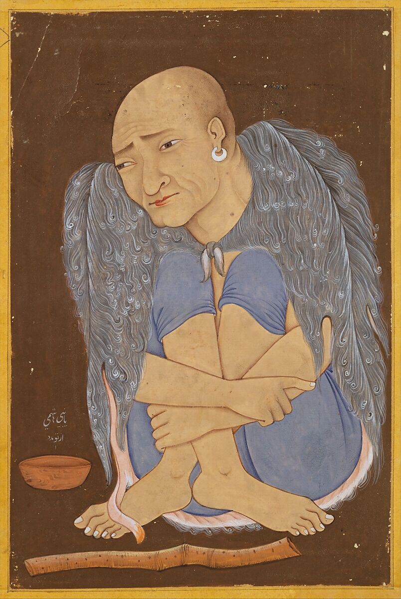 Portrait of a Sufi, Ink, opaque watercolor, and gold on paper