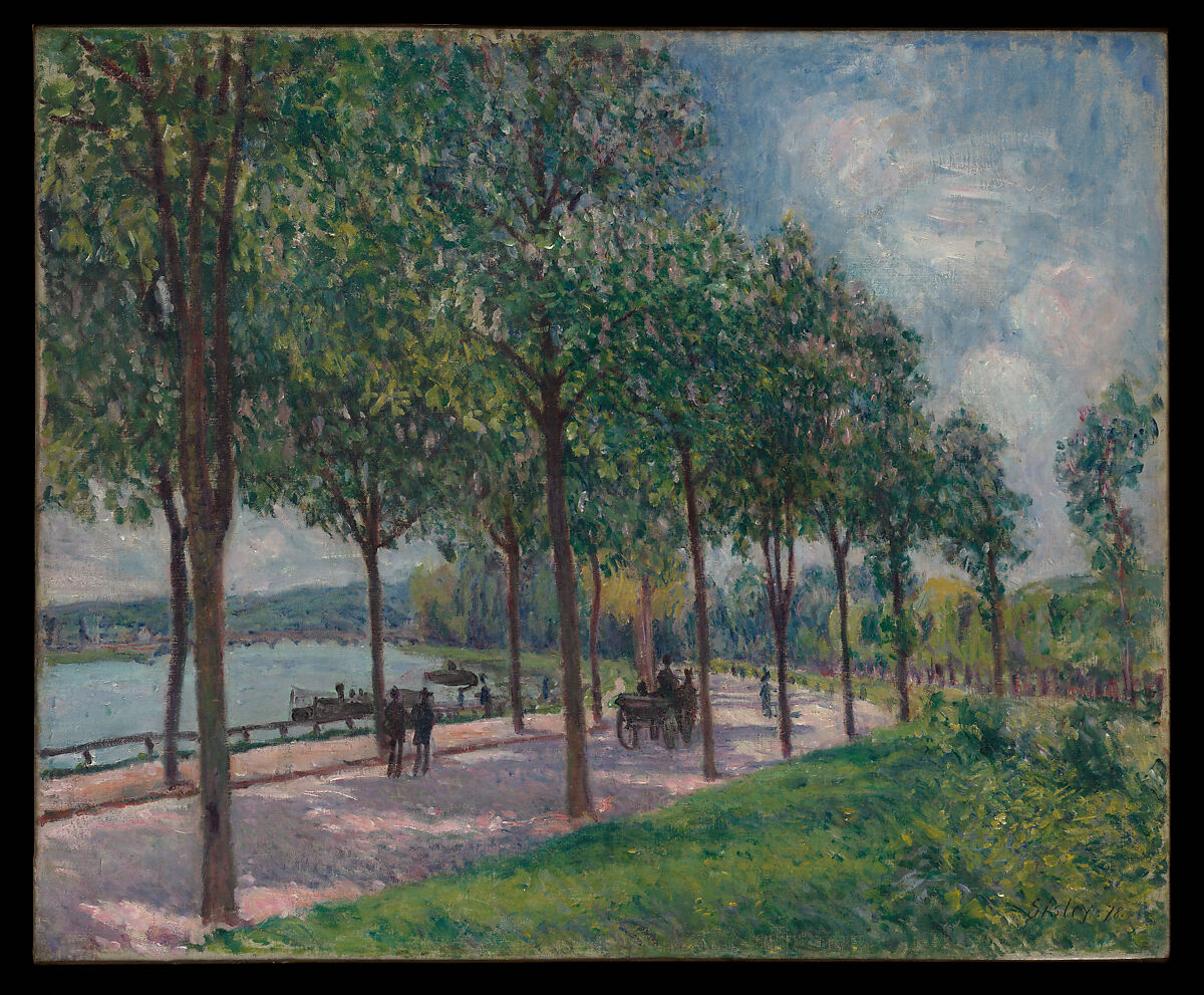 Allée of Chestnut Trees, Alfred Sisley  British, Oil on canvas