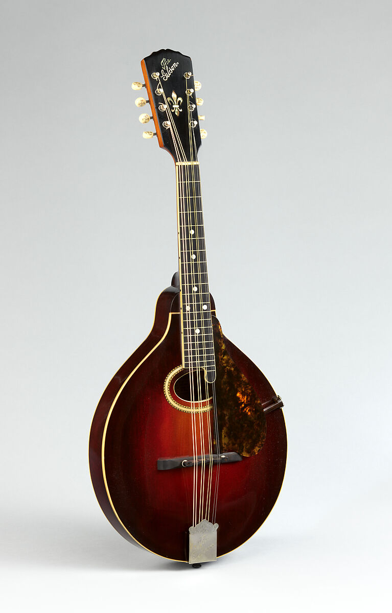 Mandola, Gibson Mandolin-Guitar Manufacturing Co., Ltd.  American, Spruce, maple, mahogany, ivoroid, mother-of-pearl, nickel silver, American