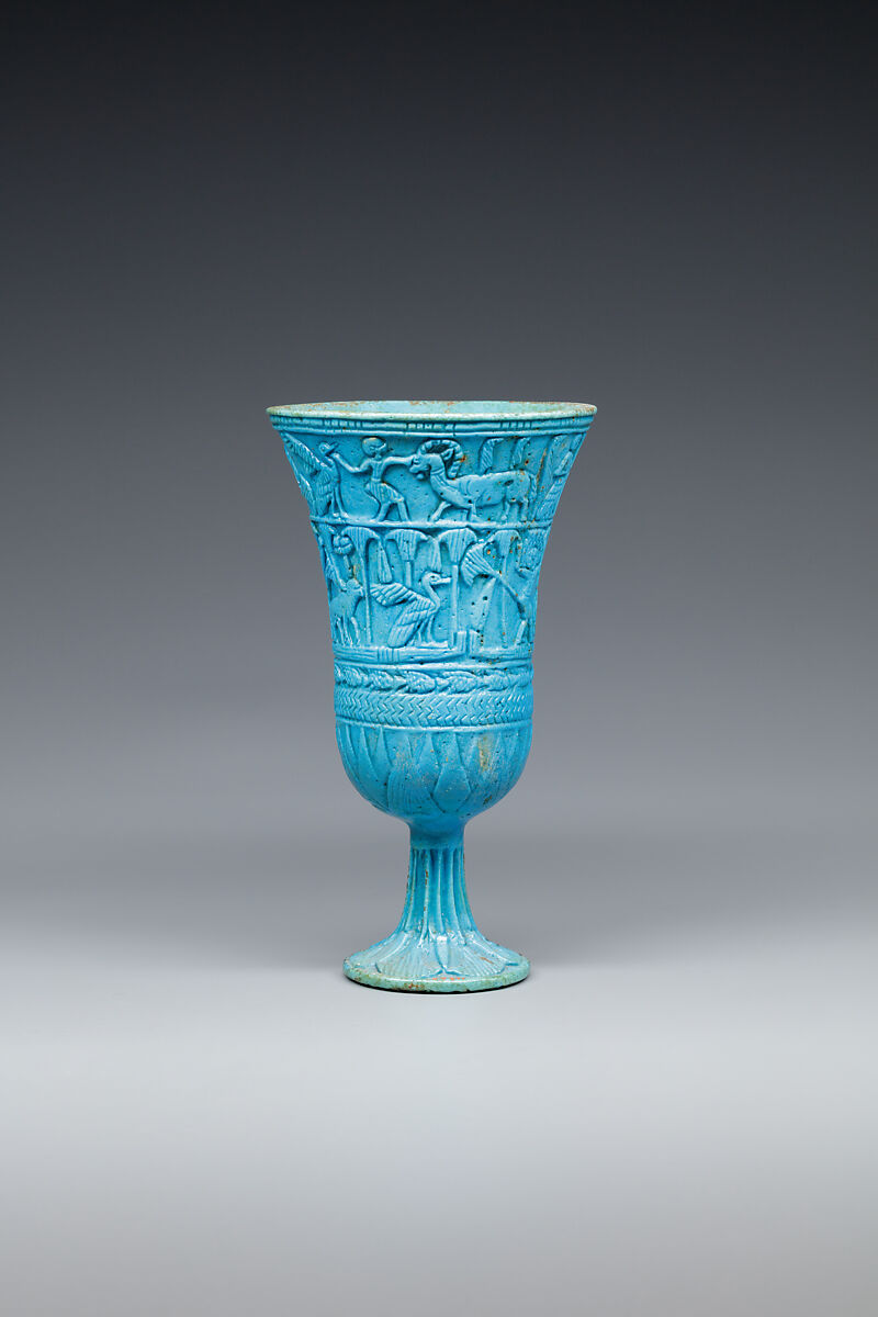 Lotiform Chalice, Faience