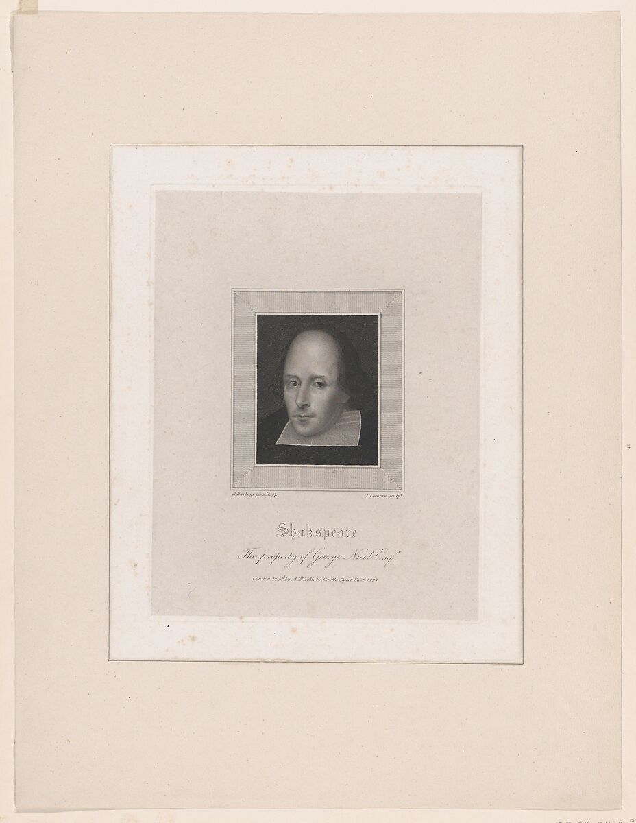 William Shakespeare, John Cochran  British, Stipple engraving