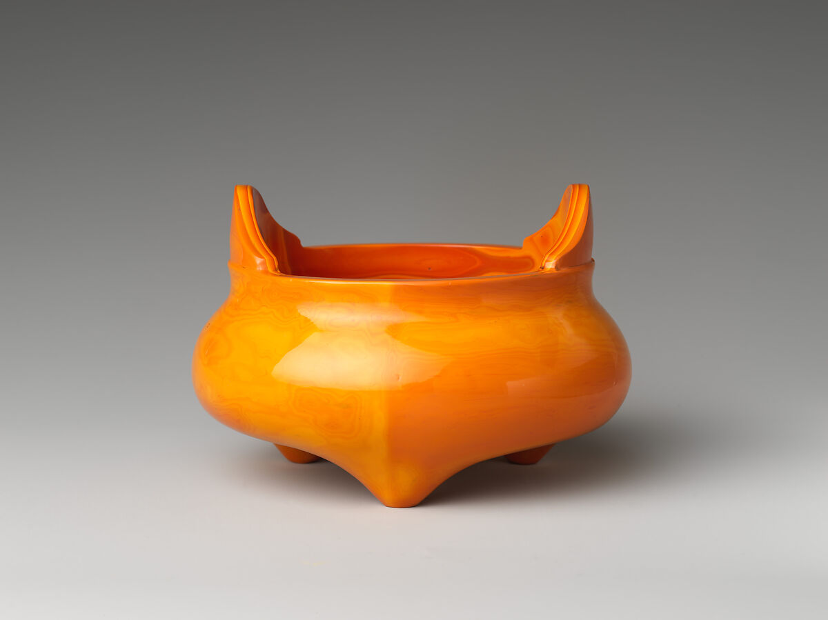 Tripod censer, Glass, China