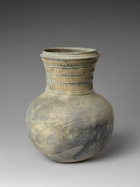 Jar with long neck, Stoneware, Korea